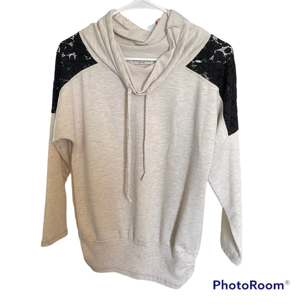 Chance or Fate shirt/ sweater cowl neck size small